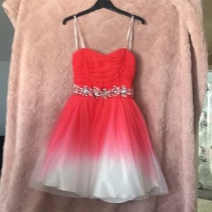 Ombré pink junior dress